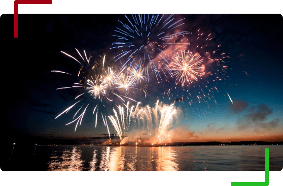 Fireworks in the sky. ECN Broker - 1:500 Leverage on Cryptos & Forex | OspreyFx
